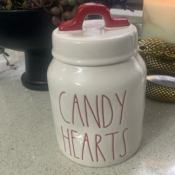 NEW Rae Dunn “Candy Hearts” Baby Canister - Picture 1 of 1